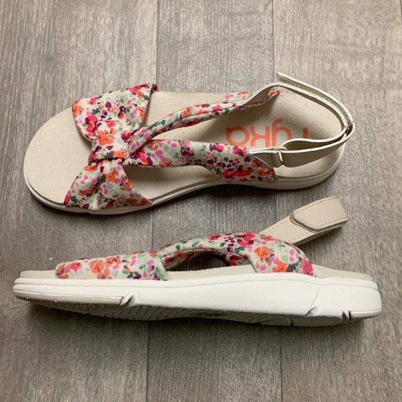 Womens Ryka Macy Floral Slingback Strap‎ Sandals - Picture 1 of 6